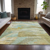 Piper Looms Chantille Abstract ACN2039 Beige Machine Washable Area Rug Lifestyle Image Feature