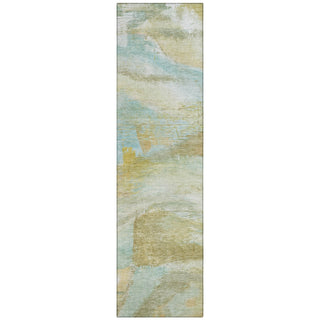 Piper Looms Chantille Abstract ACN2039 Beige Machine Washable Area Rug Runner Main Image