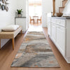 Piper Looms Chantille Abstract ACN2039 Brown Machine Washable Area Rug Runner Lifestyle Image Feature