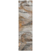 Piper Looms Chantille Abstract ACN2039 Brown Machine Washable Area Rug Runner Main Image