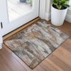 Piper Looms Chantille Abstract ACN2039 Brown Machine Washable Area Rug Scatter Lifestyle Image Feature