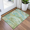 Piper Looms Chantille Abstract ACN2039 Green Machine Washable Area Rug Scatter Lifestyle Image Feature