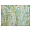 Piper Looms Chantille Abstract ACN2039 Green Machine Washable Area Rug Scatter Main Image