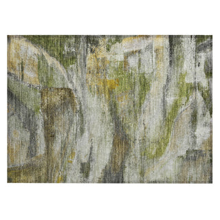 Piper Looms Chantille Abstract ACN2039 Olive Machine Washable Area Rug Scatter Main Image