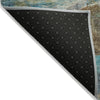 Piper Looms Chantille Abstract ACN2039 Teal Machine Washable Area Rug Backing Image