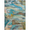 Piper Looms Chantille Abstract ACN2039 Teal Machine Washable Area Rug main image