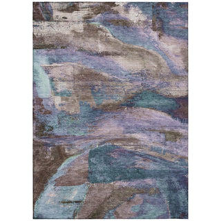 Piper Looms Chantille Abstract ACN2040 Mocha Machine Washable Area Rug main image