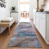 Piper Looms Chantille Abstract ACN2040 Mocha Machine Washable Area Rug Runner Lifestyle Image Feature