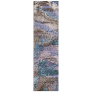 Piper Looms Chantille Abstract ACN2040 Mocha Machine Washable Area Rug Runner Main Image