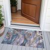 Piper Looms Chantille Abstract ACN2040 Mocha Machine Washable Area Rug Scatter Outdoor Lifestyle Image Feature