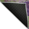 Piper Looms Chantille Abstract ACN2040 Purple Machine Washable Area Rug Backing Image