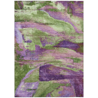 Piper Looms Chantille Abstract ACN2040 Purple Machine Washable Area Rug main image