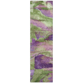 Piper Looms Chantille Abstract ACN2040 Purple Machine Washable Area Rug Runner Main Image