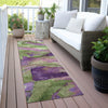 Piper Looms Chantille Abstract ACN2040 Purple Machine Washable Area Rug Runner Outdoor Lifestyle Image Feature