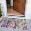 Piper Looms Chantille Abstract ACN2040 Purple Machine Washable Area Rug Scatter Outdoor Lifestyle Image Feature