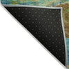 Piper Looms Chantille Abstract ACN2040 Teal Machine Washable Area Rug Backing Image