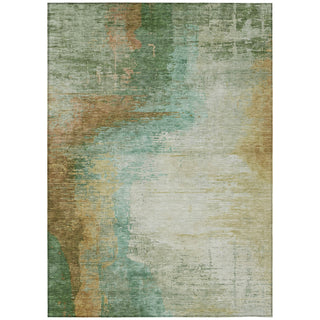 Piper Looms Chantille Abstract ACN2041 Aloe Machine Washable Area Rug main image