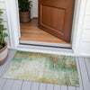 Piper Looms Chantille Abstract ACN2041 Aloe Machine Washable Area Rug Scatter Outdoor Lifestyle Image Feature