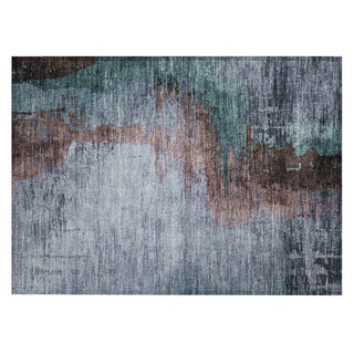 Piper Looms Chantille Abstract ACN2041 Blue Machine Washable Area Rug Scatter Main Image