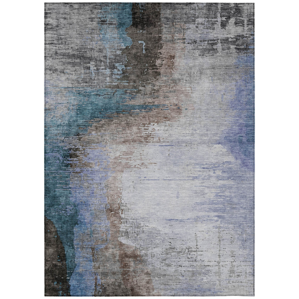Piper Looms Chantille Abstract ACN2041 Brown Machine Washable Area Rug main image