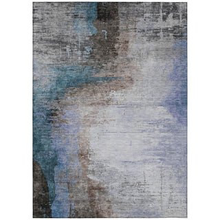 Piper Looms Chantille Abstract ACN2041 Brown Machine Washable Area Rug main image