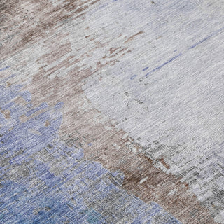 Piper Looms Chantille Abstract ACN2041 Brown Machine Washable Area Rug Swatch Image