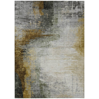 Piper Looms Chantille Abstract ACN2041 Chocolate Machine Washable Area Rug main image