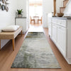 Piper Looms Chantille Abstract ACN2041 Chocolate Machine Washable Area Rug Runner Lifestyle Image Feature