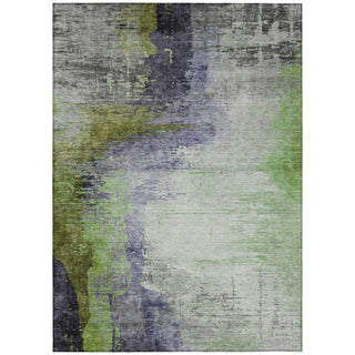 Piper Looms Chantille Abstract ACN2041 Plum Machine Washable Area Rug main image