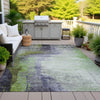 Piper Looms Chantille Abstract ACN2041 Plum Machine Washable Area Rug Outdoor Lifestyle Image Feature