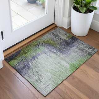 Piper Looms Chantille Abstract ACN2041 Plum Machine Washable Area Rug Scatter Lifestyle Image Feature