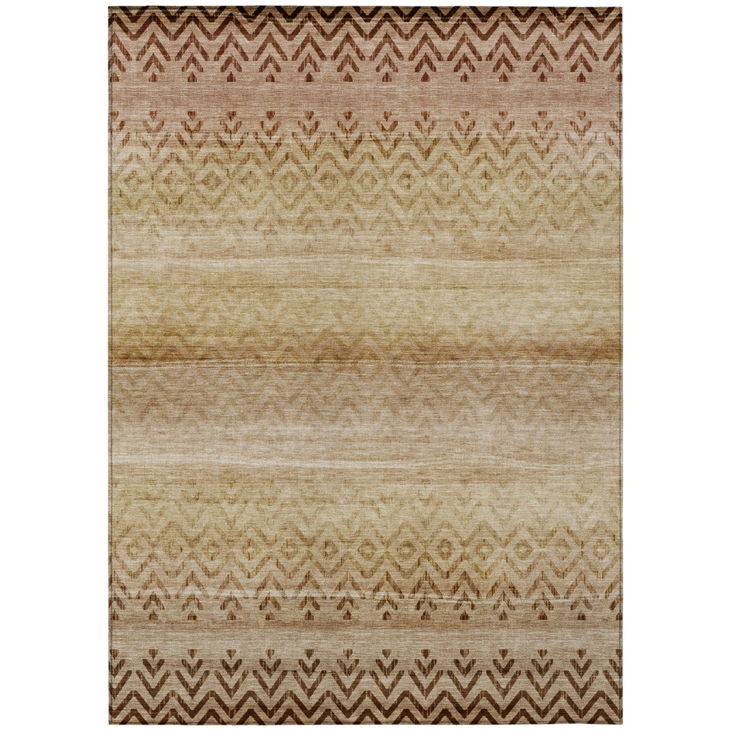 Piper Looms Chantille Geometric ACN2042 Beige Machine Washable Area Rug main image