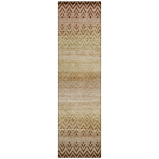 Piper Looms Chantille Geometric ACN2042 Beige Machine Washable Area Rug Runner Main Image