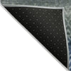 Piper Looms Chantille Geometric ACN2042 Blue Machine Washable Area Rug Backing Image