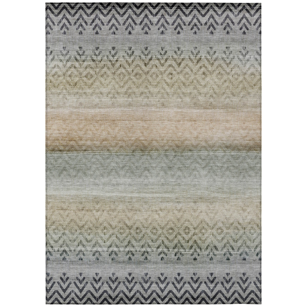 Piper Looms Chantille Geometric ACN2042 Gray Machine Washable Area Rug main image