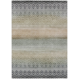 Piper Looms Chantille Geometric ACN2042 Gray Machine Washable Area Rug main image