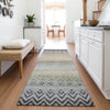 Piper Looms Chantille Geometric ACN2042 Gray Machine Washable Area Rug Runner Lifestyle Image Feature