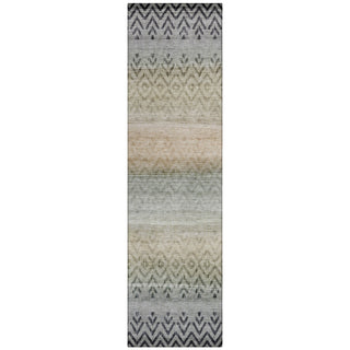 Piper Looms Chantille Geometric ACN2042 Gray Machine Washable Area Rug Runner Main Image