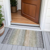 Piper Looms Chantille Geometric ACN2042 Gray Machine Washable Area Rug Scatter Outdoor Lifestyle Image Feature