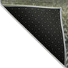 Piper Looms Chantille Geometric ACN2042 Green Machine Washable Area Rug Backing Image