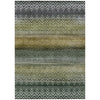 Piper Looms Chantille Geometric ACN2042 Green Machine Washable Area Rug main image