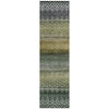 Piper Looms Chantille Geometric ACN2042 Green Machine Washable Area Rug Runner Main Image