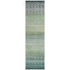 Piper Looms Chantille Geometric ACN2042 Teal Machine Washable Area Rug Runner Main Image