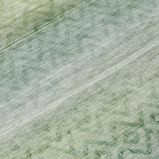 Piper Looms Chantille Geometric ACN2042 Teal Machine Washable Area Rug Swatch Image