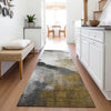 Piper Looms Chantille Abstract ACN2043 Brown Machine Washable Area Rug Runner Lifestyle Image Feature
