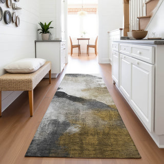 Piper Looms Chantille Abstract ACN2043 Brown Machine Washable Area Rug Runner Lifestyle Image Feature