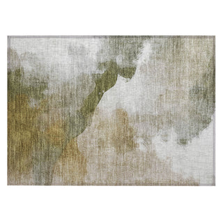 Piper Looms Chantille Abstract ACN2043 Green Machine Washable Area Rug Scatter Main Image