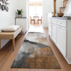 Piper Looms Chantille Abstract ACN2043 Paprika Machine Washable Area Rug Runner Lifestyle Image Feature