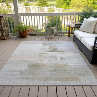 Piper Looms Chantille Abstract ACN2044 Linen Machine Washable Area Rug Outdoor Lifestyle Image Feature