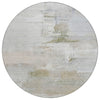 Piper Looms Chantille Abstract ACN2044 Linen Machine Washable Area Rug Round Main Image